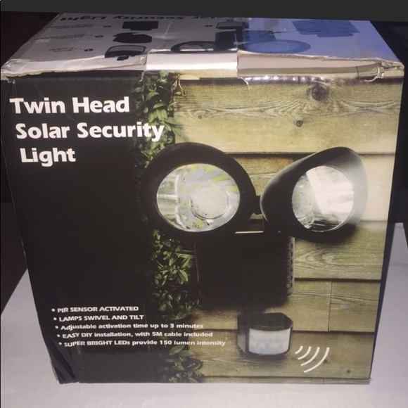 Other - Twin Head Solar Security Light with Sensor